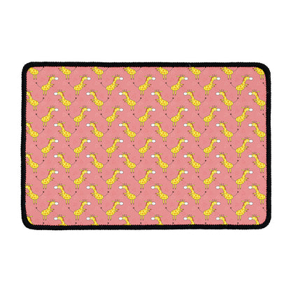 Cute Giraffe Pattern Print Kitchen Mat