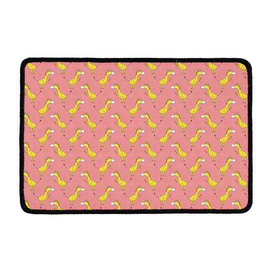 Cute Giraffe Pattern Print Kitchen Mat