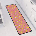 Cute Giraffe Pattern Print Long Kitchen Mat