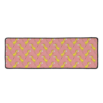 Cute Giraffe Pattern Print Long Kitchen Mat