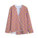 Cute Giraffe Pattern Print Long Sleeve Short Coat