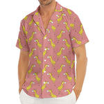 Cute Giraffe Pattern Print Men's Deep V-Neck Shirt