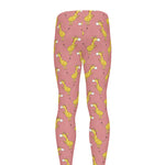 Cute Giraffe Pattern Print Men's leggings