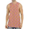 Cute Giraffe Pattern Print Men's Muscle Tank Top