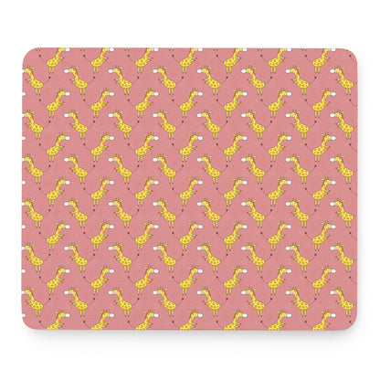Cute Giraffe Pattern Print Mouse Pad