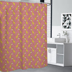 Cute Giraffe Pattern Print Premium Shower Curtain