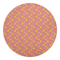 Cute Giraffe Pattern Print Round Blanket