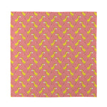 Cute Giraffe Pattern Print Silk Bandana