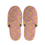 Cute Giraffe Pattern Print Slippers