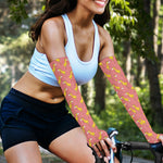 Cute Giraffe Pattern Print Sun Protection Arm Sleeves