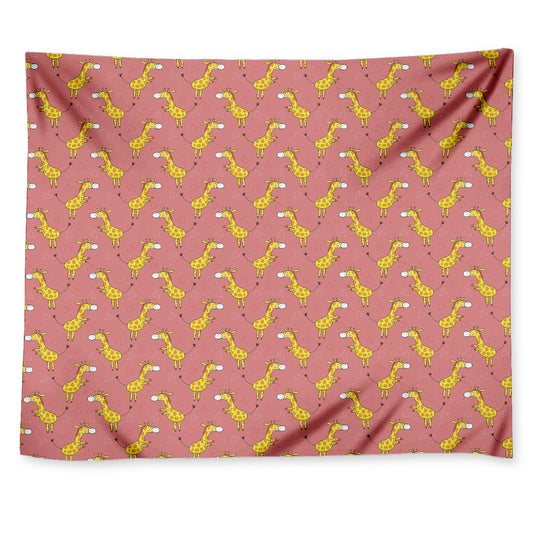 Cute Giraffe Pattern Print Tapestry