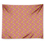 Cute Giraffe Pattern Print Tapestry