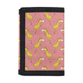 Cute Giraffe Pattern Print Trifold Wallet