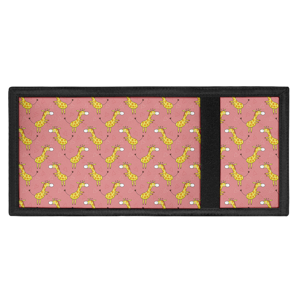 Cute Giraffe Pattern Print Trifold Wallet