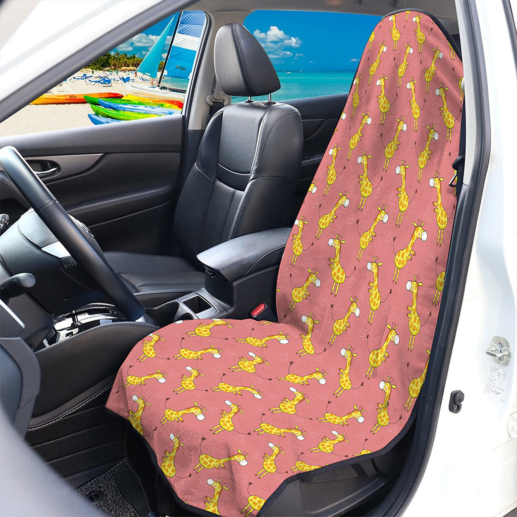Cute Giraffe Pattern Print Waterproof Car Seat Cover