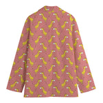 Cute Giraffe Pattern Print Women's Blazer