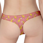 Cute Giraffe Pattern Print Women's Thong