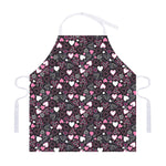 Cute Girly Heart Pattern Print Adjustable Apron