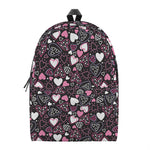 Cute Girly Heart Pattern Print Backpack