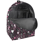 Cute Girly Heart Pattern Print Backpack
