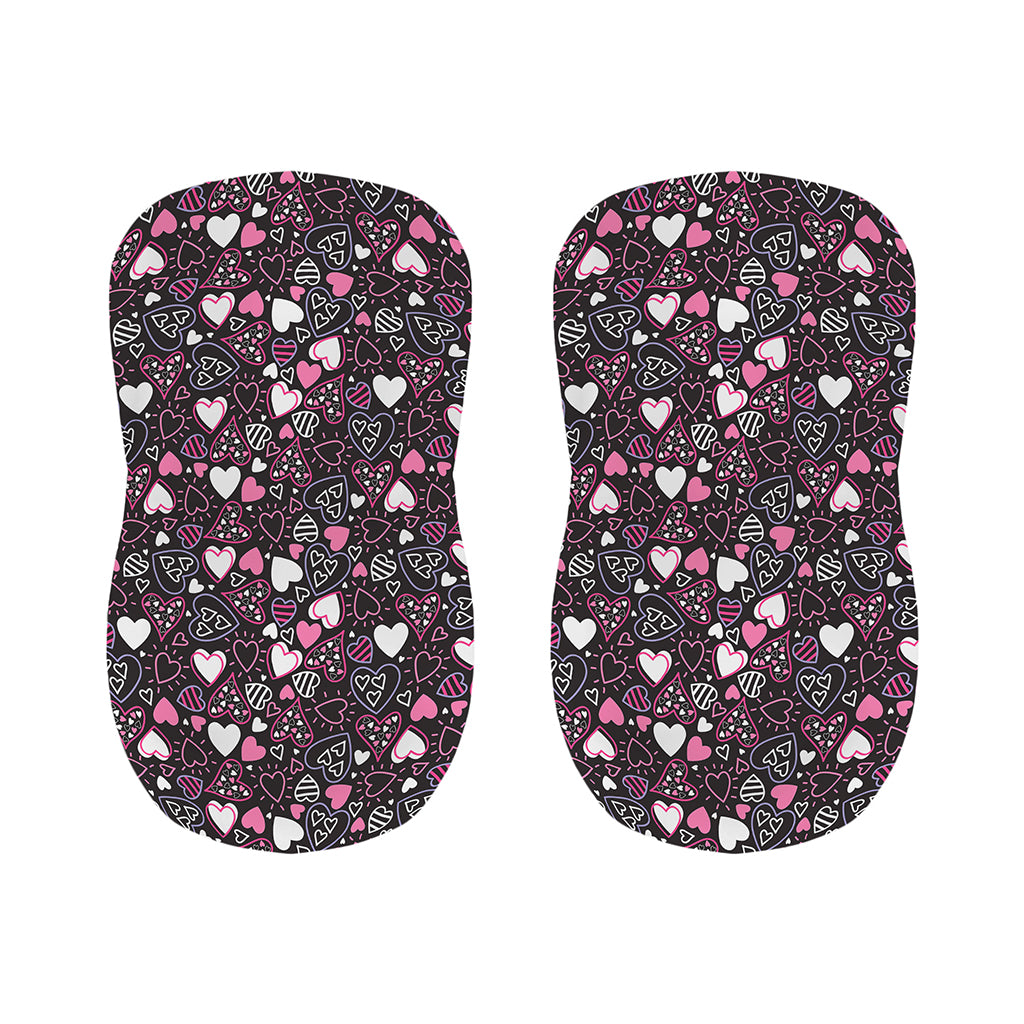 Cute Girly Heart Pattern Print Bar Stool Covers