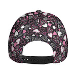 Cute Girly Heart Pattern Print Baseball Cap