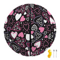 Cute Girly Heart Pattern Print Basketball