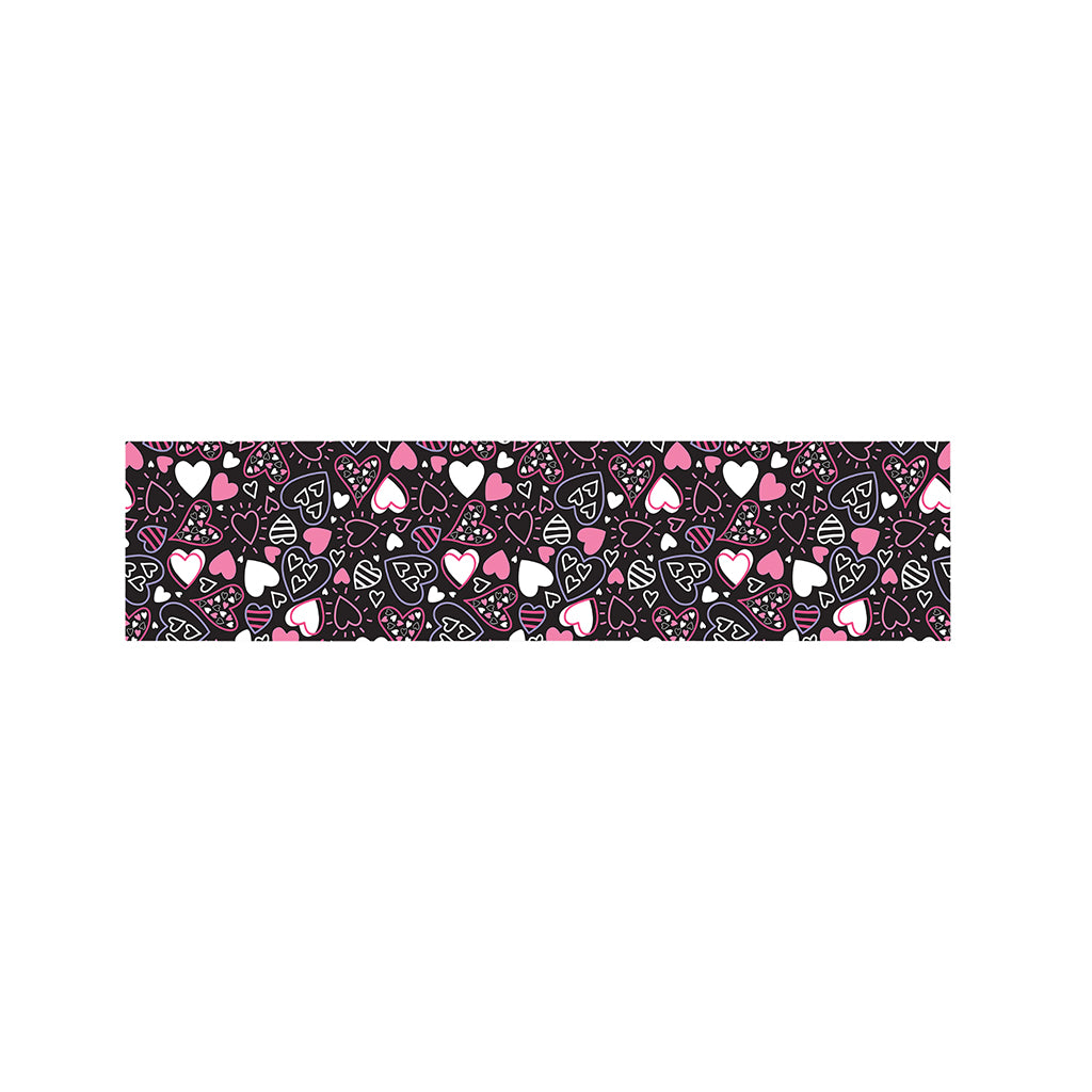 Cute Girly Heart Pattern Print Bed Runner