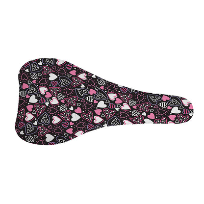 Cute Girly Heart Pattern Print Bicycle Seat Cover