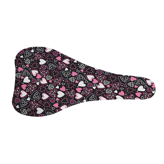 Cute Girly Heart Pattern Print Bicycle Seat Cover