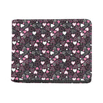 Cute Girly Heart Pattern Print Bifold Wallet