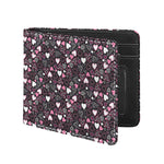 Cute Girly Heart Pattern Print Bifold Wallet