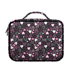 Cute Girly Heart Pattern Print Briefcase Bible Bag