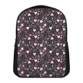 Cute Girly Heart Pattern Print Casual Backpack