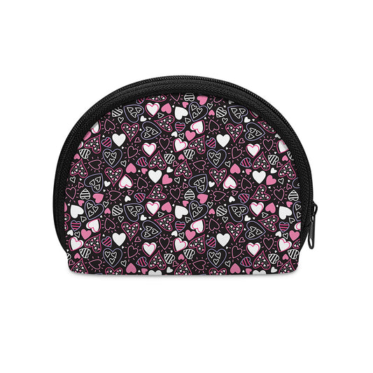 Cute Girly Heart Pattern Print Coin Purse