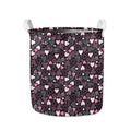 Cute Girly Heart Pattern Print Collapsible Laundry Basket