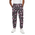 Cute Girly Heart Pattern Print Cotton Sweatpants