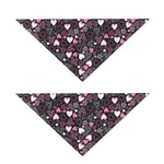 Cute Girly Heart Pattern Print Dog Bandana