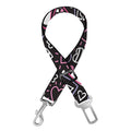Cute Girly Heart Pattern Print Dog Seat Belt