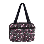 Cute Girly Heart Pattern Print Double Strap Bible Bag