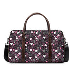 Cute Girly Heart Pattern Print Duffle Bag