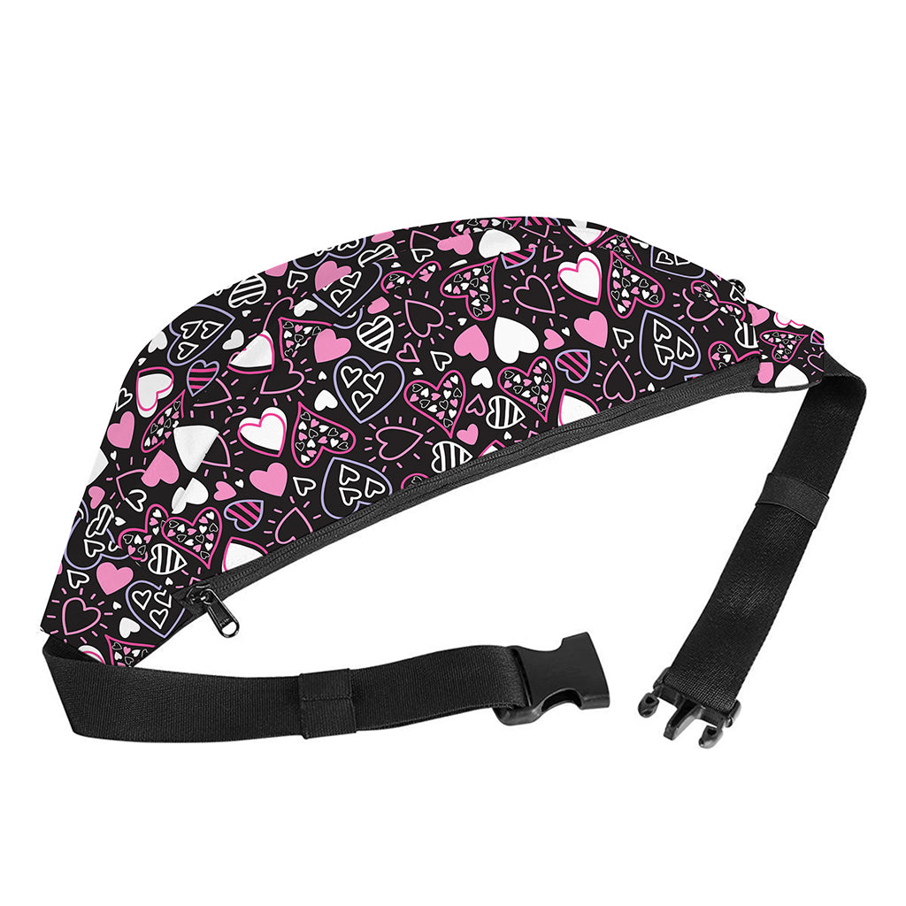 Cute Girly Heart Pattern Print Fanny Pack