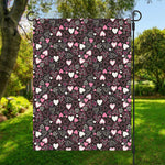 Cute Girly Heart Pattern Print Garden Flag