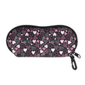 Cute Girly Heart Pattern Print Glasses Case