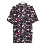 Cute Girly Heart Pattern Print Hawaiian Shirt