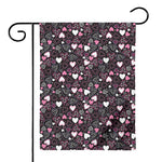 Cute Girly Heart Pattern Print House Flag