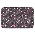 Cute Girly Heart Pattern Print Indoor Door Mat