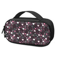 Cute Girly Heart Pattern Print Portable Cooler Travel Case