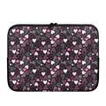 Cute Girly Heart Pattern Print Laptop Sleeve