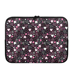Cute Girly Heart Pattern Print Laptop Sleeve